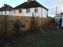 New Garden Fencing and Landscaping in Topsham, Exeter, Devon