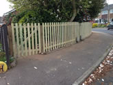 New Picket Fencing Installed in Exminster Exeter Devon