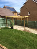 New Garden fencing and garden landscaped in Exeter