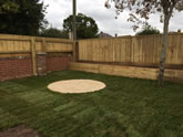 Lovely garden fencing and sleeper work, plus laying a big patio in Exeter