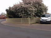 New Picket Fencing Installed in Exminster Exeter Devon