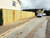 New Featheredge fencing Installed in Broadclyst Exeter