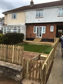 New Garden fencing and garden landscaped in Exeter