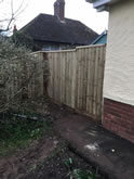 New Garden fencing and garden landscaped in Exeter