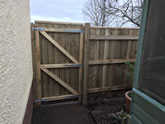 New Garden fencing and garden landscaped in Exeter