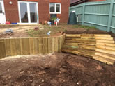 New Garden fencing and garden landscaped in Exeter