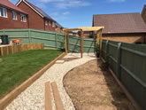 New Garden fencing and garden landscaped in Exeter