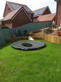 New Garden fencing and garden landscaped in Exeter