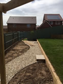 New Garden fencing and garden landscaped in Exeter