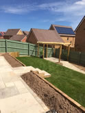 New Garden fencing and garden landscaped in Exeter