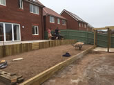 New Garden fencing and garden landscaped in Exeter