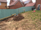 New Garden fencing and garden landscaped in Exeter