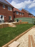 New Garden fencing and garden landscaped in Exeter