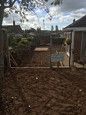 Lovely garden fencing and sleeper work, plus laying a big patio in Exeter